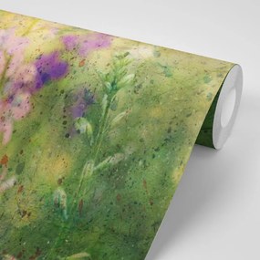 Carta da parati – Disegno ad acquerello di piante