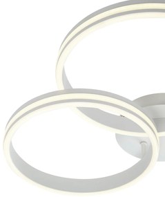Plafoniera bianca con LED dimmerabile a 3 livelli 3 luci - Navara
