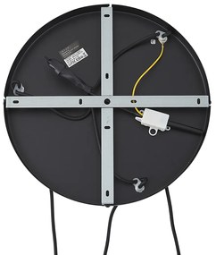 Lampada a sospensione nera con vetro ambrato, fumé e trasparente a 3 luci - Elena