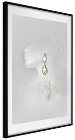 Poster  Jewelry is the Best Gift  Cornice Quadri Cornice nera, Larghezza x Altezza Home decor 20x30