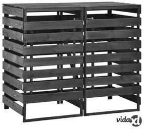 vidaXL Copribidone Doppio 140x75x121cm Pino Massello Verniciato