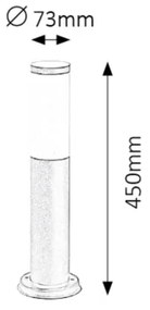 Rabalux 8147 - Applique da esterno BLACK TORCH 1xE27/25W/230V IP44