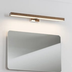 Brilagi-Illuminazione a LED per specchi da bagno WOODY MIRROR LED/12W/230V IP44 quercia/cromo