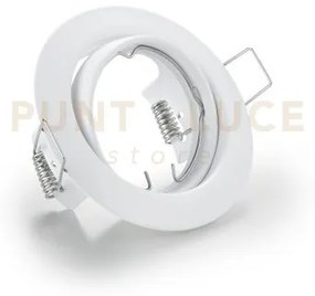 Jura faretto da incasso rotondo orientabile bianco d. 8,3cm attacco...