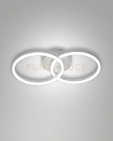 Giotto applique bianca d.30+d.30cm 2 luci a led 3000k - 36w - 3780 ...