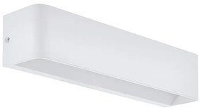Applique Contemporanea Sania Grande 4 Led Alluminio Bianco