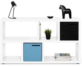 Libreria bianca 150x83 cm Berlin - TemaHome