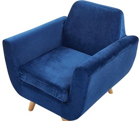 Copripoltrona blu BERNES Beliani