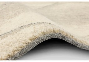 Tappeto in lana crema 133x180 cm Colette - Agnella