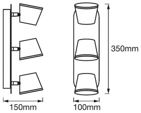 Osram - Faretto da bagno LED SPOT 3xLED/7W/230V IP44 3000/4000K