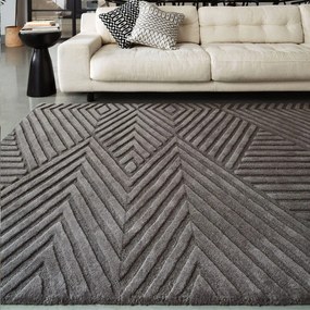 Tappeto in lana antracite 200x290 cm Hague - Asiatic Carpets