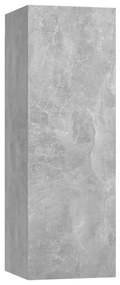 Set di mobili porta tv 4 pz grigio cemento in legno multistrato