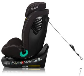 Lionelo-Seggiolino auto girevole con base BASTIAAN ONE i-Size 40-150 cm Nero Carbonio