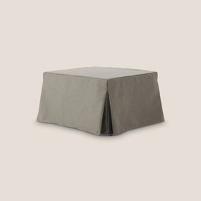 TIP-TOP Pouf LETTO in TESSUTO impermeabile T13 tortora