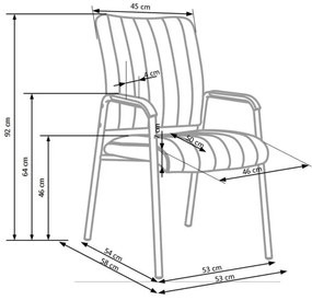Sedia da pranzo KIVI 1 pz nera
