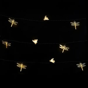 Aigostar - Catena luminosa decorativa solare a LED 50 LED/8 funzioni 10 m 800 mAh IP65 bianco caldo