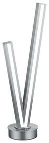 Lampada da tavolo a LED grigia con controllo vocale/app mobile con paralume in metallo (altezza 67,5 cm) Cicanto - CINQUE