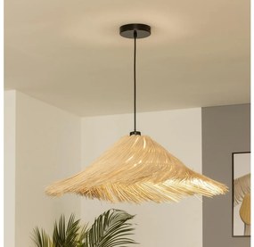 Brilagi - Lampadario LED a sospensione con cavo CERIA BOHO 1xE27/40W/230V Ø 70 cm rattan