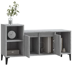 Mobile TV Grigio Sonoma 100x35x55 cm in Legno Multistrato