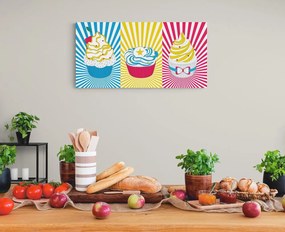 Stampa su tela – Cupcakes pop art