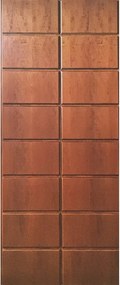 Pannello per porta d'ingresso Regent impiallacciato prodotto senza rivestimento noce L 91 x H 209.5 cm, Sp 18 mm