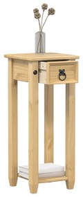 Porta Piante Corona 30x30x73 Cm İn Legno Massello Di Pino /