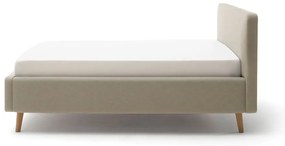 Letto singolo imbottito marrone chiaro rete non inclusa 120x200 cm Mattis – Meise Möbel