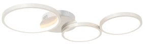 Lampada da soffitto di design in acciaio incl. LED dimmerabile a 3 livelli 3 luci - Pande