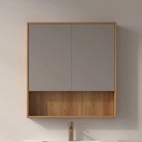Specchio bagno contenitore 75 cm stile scandinavo | KAM-NORTH-75 - KAMALU