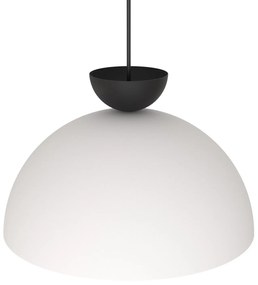 Lampadario Minimal Efesto Acciaio Bianco Nero 1 Luce Gx53