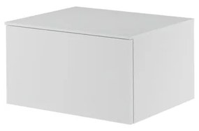 Mobile da bagno sotto lavabo Neo bianco laccato L 60 x H 33 x P 48.3 cm 1 cassetto, lavabo non incluso