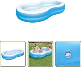 vidaXL Piscina per giardino - Bestway Piscina Famiglie Big Lagoon 262x157x46 cm