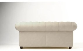 Divano in velluto crema 184 cm Cambridge - Ropez