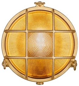 Nordlux - Lampada da parete per esterni POLPERRO 1xE27/12,5W/230V IP64 ottone