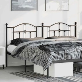 Testiera İn Metallo Nero 193 Cm /