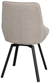 Sedia girevole beige Alison - Rowico