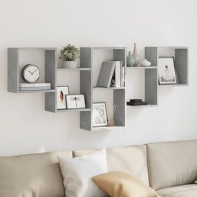 Scaffale A Muro Grigio Cemento 159x18x66 Cm İn Truciolato /