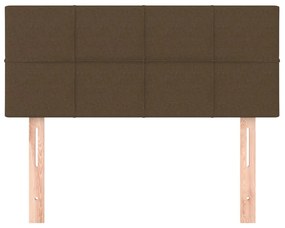 Testiera marrone scuro 100x5x78/88 cm in tessuto