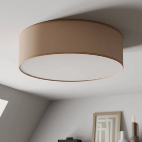 TK Lighting Plafoniera Rondo, beige, metallo, Ø 45 cm, E27