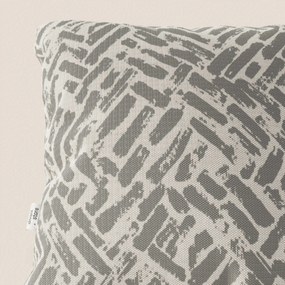 Brick cuscino geometrico disponibile in diversi colori realizzato in tessuto Idrorepellente grigio