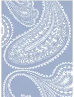 Cole & Son Carta da parati Rajapur - White on Dark Blue
