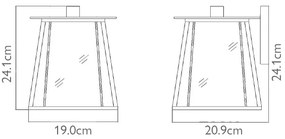 Elstead HK-WALKER2-S - Applique da esterno WALKER 1xE27/100W/230V IP44