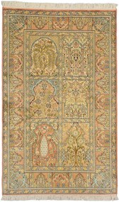 Cashmere Silk Tappeto 150 x 100 Beige (Indian) Annodato A Mano