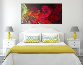 Quadro su tela – Foglie pastello astratte