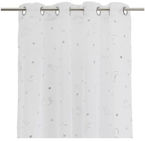 Tenda sottile bianca/argentata 140x260 cm Dinos – Casa Selección