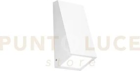Applique popup bianca in metallo ip44 1 luce attacco e27 118x104x247mm