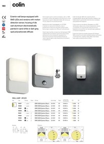 Redo 90131 - Applique da esterno LED COLIN LED/9W/230V 3000K IP54 bianco