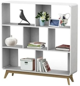 Libreria bianca 122x126 cm Caitlin - Støraa