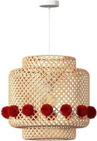 Atmosphera - Lampadario sospeso con cavo LIBY 1xE27/25W/230V bambù