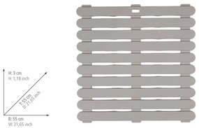 Tappeto da bagno in plastica beige 55x55 cm - Wenko